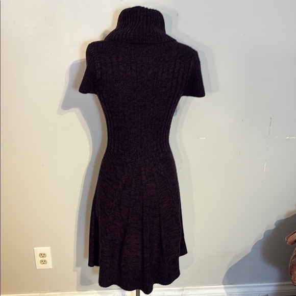 Cozy Knit Cowl Neck Dress by Eliza J in heathered purple size M - Picture 4 of 7